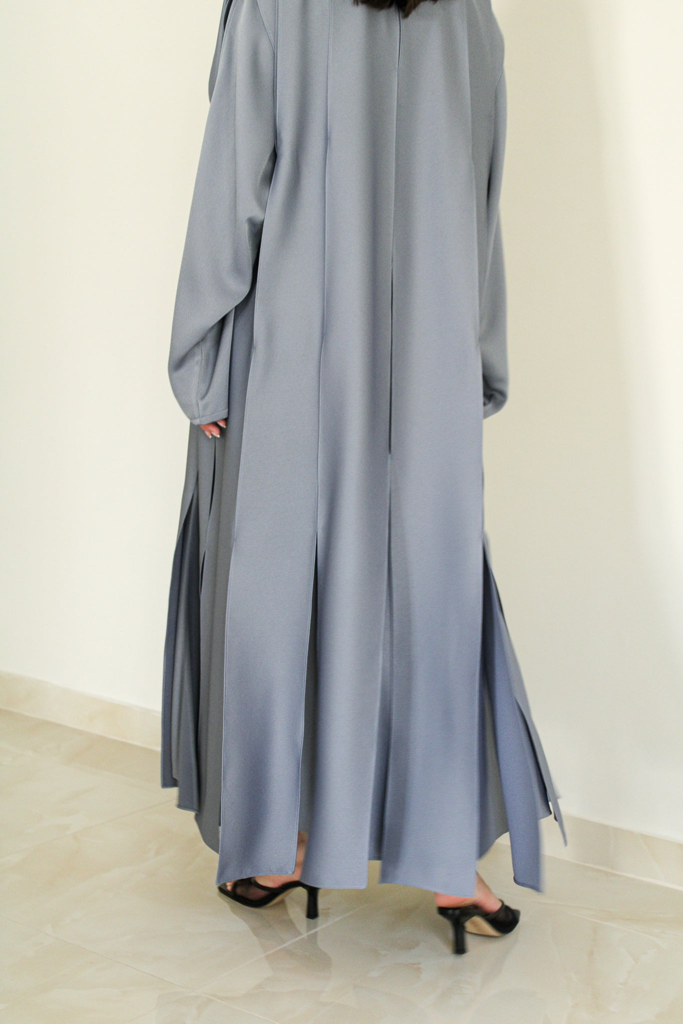 The Terra Abaya in Steel Blue